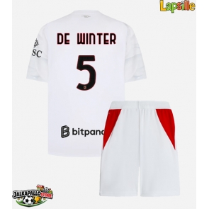AC Milan Koni De Winter #5 Vieraspaita Lapsille 2026-27 Lyhythihainen (+ shortsit)